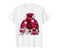 Valentines Couple Design Forever Love GNOME Decor Cute Heart Maglietta