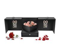 Valentine's Day Box, Festival Gift Box, Flower Box Drawer, Satin Ribbon Box, Mother's Day Gift, Decorative Gift Box, Paper Flower Box, Valentine's Gift Packaging, Satin Ribbon Gift, Floreal Box