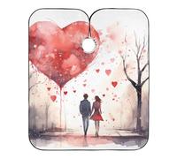 Valentine'S Day Couples Uomo Donna Mantello Da Barbiere Tutta Lunghezza Mantellina Parrucchiere Antiaderente Mantella Parrucchiere Per Parrucchieri Acconciatura Uso Domestico 168X140Cm