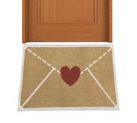 Valentine's Day Door Mat, Valentine's Day Envelope Heart Artificial Coir Door Mat, Buste Hearts Non Slip Floor Mats, Red Love Heart Welcome Floor Mats, Non Slip Entrance Doors For Indoor/Outdoor