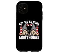 Valentines Day Gnome Cute Lighthouse And Anchor Love Quote Custodia per iPhone 11