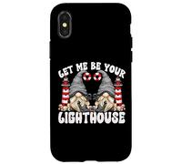 Valentines Day Gnome Cute Lighthouse And Anchor Love Quote Custodia per iPhone X/XS