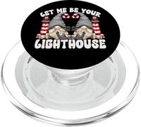 Valentines Day Gnome Cute Lighthouse And Anchor Love Quote PopSockets PopGrip per MagSafe
