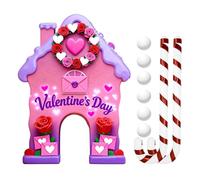 Valentine's Day Golf Set, Valentine's Day Game, Mini Golf Course with Club & Balls for Couples Men Women Golfers Family Holiday Party Fun Interactive Game Compact and Easy to Carry
