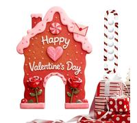 Valentine's Day Golf Set, Valentine's Day Game, Mini Golf Course with Club & Balls for Couples Men Women Golfers Family Holiday Party Fun Interactive Game Compact and Easy to Carry