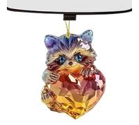 Valentines Day Ornaments | 2D Cute Animals Tree Valentine's Backpack Pendant, Heart Shaped Ornaments, Keychain Decorations for