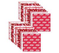 Valentine's Day Pattern Paper, 24 pezzi speciali Pink Scrapbook Paper, Double -Sided Cardstock with Love Heart Designs for Birthday Crafts and Scrapbooking