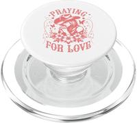 Valentines Day Praying for Love Cowgirl PopSockets PopGrip per MagSafe