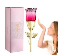 Valentine's day - Profumo da donna a forma di rosa, a lunga durata, forte fiducia in se stessi, un profumo che attira gli uomini e rilascia il tuo fascino della tentazione (rosa)