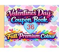 Valentine's Day Romantic Coupon Book:: 36 Premium Coloured Prefilled Full Colour Coupons Blue