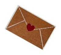 Valentines Day Rug,Envelope Balcony Doormat - Romantic Home Decor Rugs, Floor Protection Feature For Homeowner Couple Apartment Front Porch Doorstep Patio Deck Balcony Backyard Kitchen Home Office