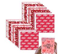 Valentine's Day Scrapbook Paper Pad: 20 Patterned Double Sided Sheets. 8.5" X 11". 40 Hand Painted Watercolor Designs Floral, Hearts, Ikat, Geometric, Strawberries