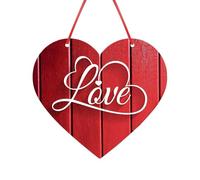 Valentine's Day Tree Decorations - Valentine's Day Ornament | Wooden Hearts Ornaments Valentines | Wood Hearts Ornaments | Heart Shaped Pendant Heart Embellishments Craft For Valentines Days Wedding