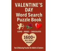 VALENTINE'S DAY Word Search Puzzle Book: Big Print Relaxing Brain Games with 1600+ Words | Fun & Stress-Free Puzzles for Adults & Seniors Total 103 Pages Size 6 x 9 inches