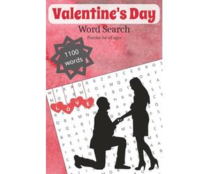 Valentine's Day Word Search Puzzle Book: Word Searches with Easy to Read Print about Valentine's Day, Candy, Kindness, and More | 6x9 Inches, 110 ... ... Gift for Vacations, Parties and Holidays