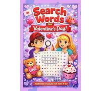 Valentine's Day Word Search Puzzle for Kids: Fun Puzzle Book for Ages 8-12