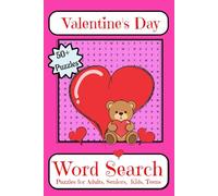 Valentine's Day Word Search: Valentine's Day Word Search: Word Searches with Easy to Read Print About Valentine's Day ,Love, Sweet Treats, and More | ... Gifts for Vacations, Holidays, and Free Times