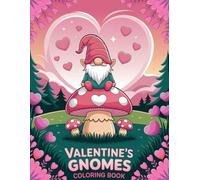 Valentine's Gnomes Coloring Book