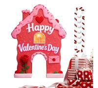 Valentines Golf Game - Portable Indoor Mini Putting, Course Party Activity with Golf Club Balls Practice Fun Gift Choice for Couples Men Women Lovers Family Friends Home Holiday Event Entertainment