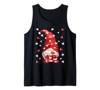 Valentines Mom GNOME Women Love Heart Pattern Cute Coffee Canotta