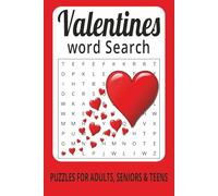Valentines Word Search Puzzle Book: Word Searches with Easy to Read Print about Valentines, Valentines Day, Valentines Candy and More |6x9 inches, 110 ... for Valentines Day, Holidays and Free Times