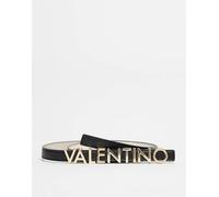 Valentino - Belty - Cintura skinny nera con dettagli in metallo dorato-Nero XS
