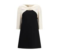 Valentino Black Fleece Wool Cocktail Dress - IT44 | L