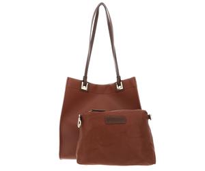 VALENTINO borsa a tracolla Post Re Shopping Cuoio / Moro