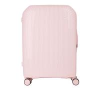 Valentino carrello Wood Carry On Suitcase Cipria rosa