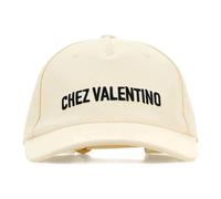 Valentino Garavani, ,Accessories ,Uomo ,Bianco ,58 CM Cappelli bianchi con ricamo Chez Valentino
