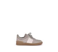 Valentino Garavani Beige Calf Leather Bos Taurus Low Top Sneakers - EU40/US10