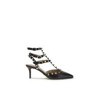 Valentino Garavani Black Calf Leather Bos Taurus High Heel Pumps - EU38.5/US8.5