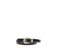 Valentino Garavani Black Calf Leather Bos Taurus Regular Belt - 100 cm / 40 Inches