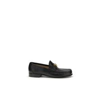 Valentino Garavani Black Calf Leather Bos Taurus Slip-On Loafers - EU43.5/US10.5