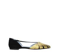 Valentino Garavani Black Leather Flat Sandals - EU38.5/US8.5