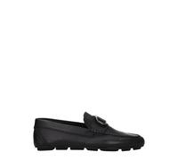Valentino Garavani Black Leather Slip-On Loafers - EU41.5/US8.5