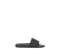 Valentino Garavani Black Rubber Flat Sandals - EU40/US7
