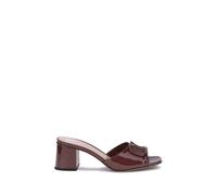 Valentino Garavani Bordeaux Calf Leather Bos Taurus Sandals - EU36/US6