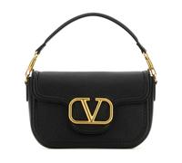 Valentino Garavani - Borsa a Spalla in Pelle di Vitello Granata Alltime - - Bags - Donna - Nero - ONE SIZE