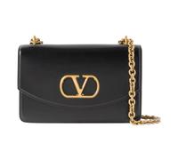 Valentino Garavani - Borsa a tracolla in pelle nera con dettagli dorati - - Bags - Donna - Nero - ONE SIZE