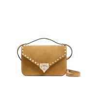 Valentino Garavani - Borsa a tracolla piccola in camoscio Rockstud - - Bags - Donna - Marrone - ONE SIZE