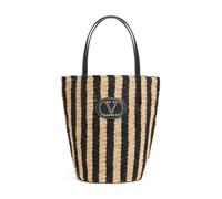 Valentino Garavani - Borsa Shopping in Rafia a Righe - - Bags - Donna - Multicolore - ONE SIZE
