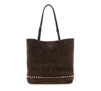 Valentino Garavani - Borsa Tote Media Rockstud in Camoscio - - Bags - Donna - Marrone - ONE SIZE