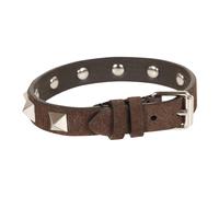Valentino Garavani - Bracciale in Pelle Rockstud - - Accessories - Uomo - Marrone - ONE SIZE