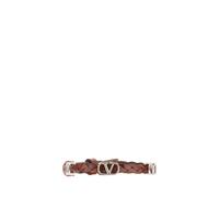 Valentino Garavani - Bracciale Intrecciato VLogo - - Accessories - Uomo - Marrone - ONE SIZE