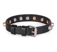 Valentino Garavani - Bracciale Rockstud in pelle - - Accessories - Uomo - Nero - ONE SIZE