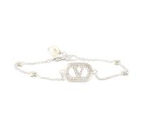 Valentino Garavani - Bracciale VLogo con perle e cristalli - - Accessories - Donna - Grigio - M