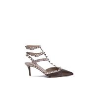 Valentino Garavani Brown Calf Leather Bos Taurus High Heel Pumps - EU39/US9