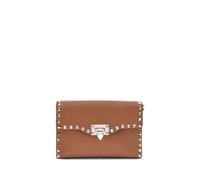 Valentino Garavani Brown Calf Leather Bos Taurus Shoulder Bag