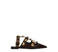 Valentino Garavani Brown Leather Sandals - EU36/US6